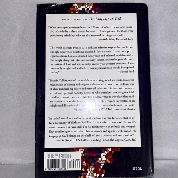 Hardcover Book: The Language of God: A Scientist Presents Evidence for Belief - Picture 3 of 4